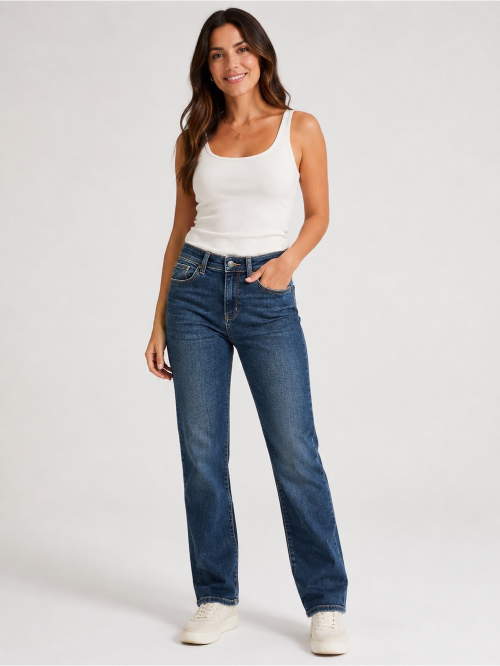 Judy Blue Classic‎ Straight fit Jeans in Medium Blue Wash size 5/27
